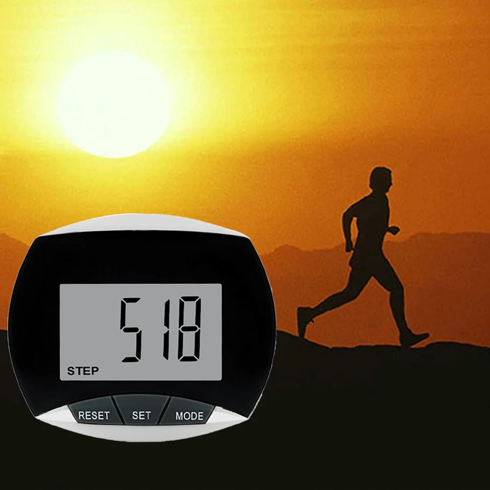 Pedometer เดินขั้นตอนที่มีเข็มขัดคลิป Multi-Functional Pedometer จอแสดงผล LCD กระชับการออกกำลังกายอุปกรณ์เสริม