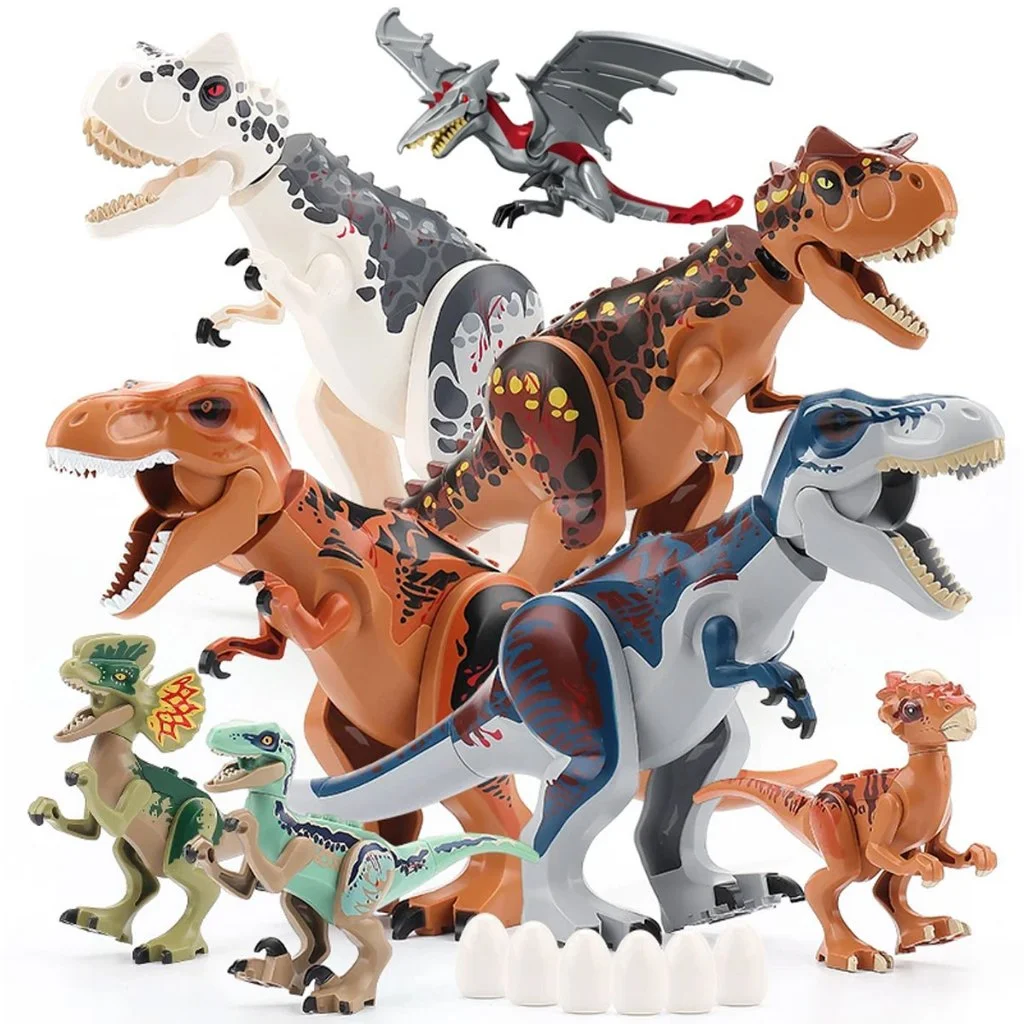 Jurassic World Brutal Raptor Building Blocks Dinosaur Model Tyrannosaurus Indominus T-Rex Assemble Educational Toy For Kids Gift - view 2