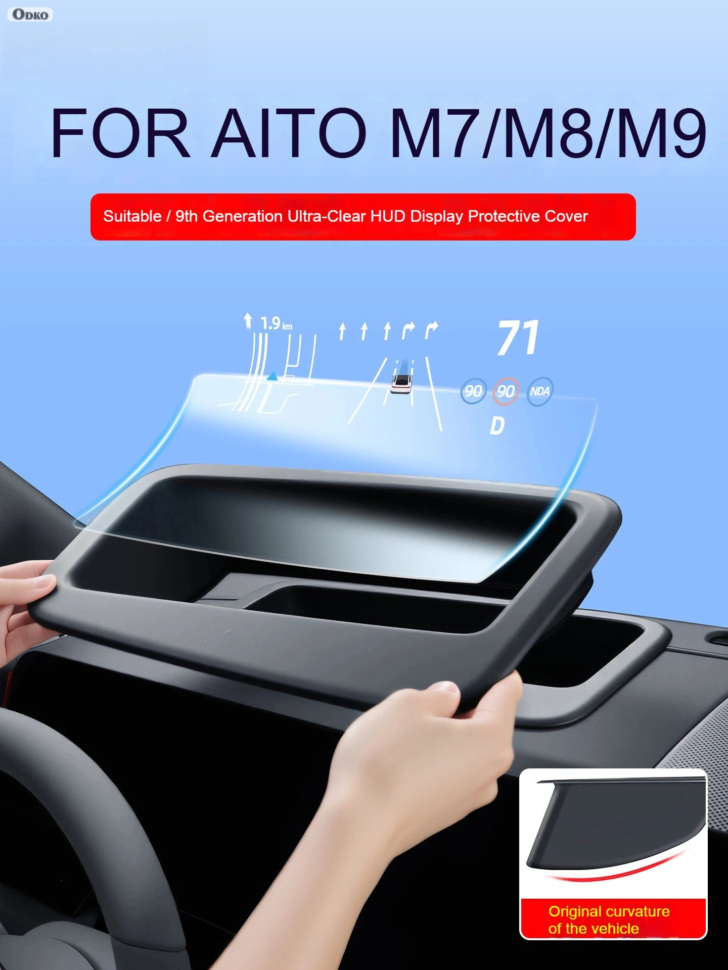

For AITO M7 M8 M9 Car Styling Dedicated Head Up Display Protective Box Instrument HUD Protective Cover Accessories