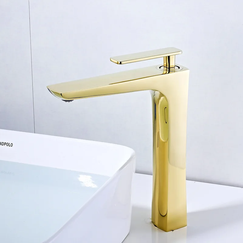 Gold Tall Bathroom …