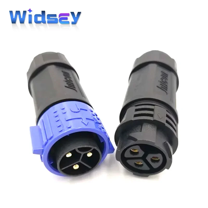 M25 50A Waterproof Connector IP67 2 3 Pin Male Female Connectors 6-18mm 300V High Current Docking Soldering/Screw Lock Wire Plug