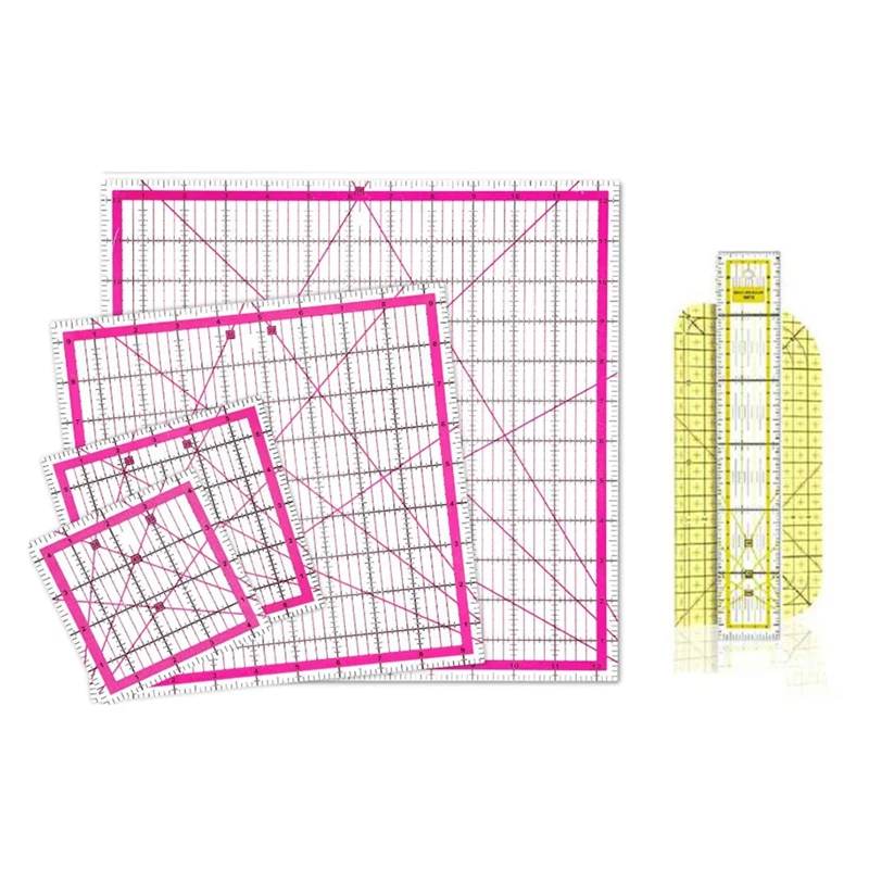 

Линейка акриловая стандартная для резки ткани, 6 шт.