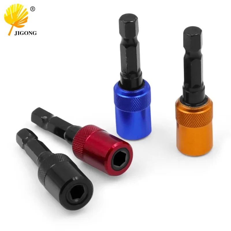 

1/4 Inch 6.35mm Shank Hexagonal Handle Batch Head Extension Rod Screwdriver Quick Release Self-locking Extension Rod 60mm