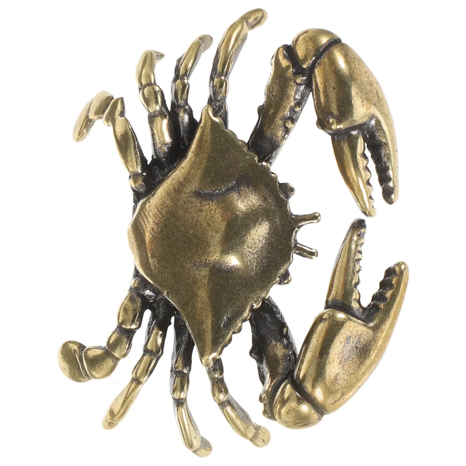 1pc Brass Cabinet Pulls Crab Design Drawer Handles Nautical Ocean Theme Hardware Marine Style Closet Knobs Retro Single Hole