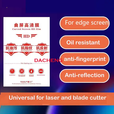 Película de privacidade, protetor de hidrogel anti-espionagem, 50 filmes hidráulicos, filme transparente HD para máquina de corte, adesivo protetor TPU