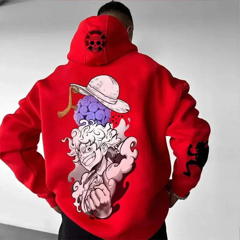 

ONE PIECE Trend Oversized Hot 2025 Animation Hoodie Pure Cotton Casual Trend Sports Autumn and Winter Men's and Women's Hoodies