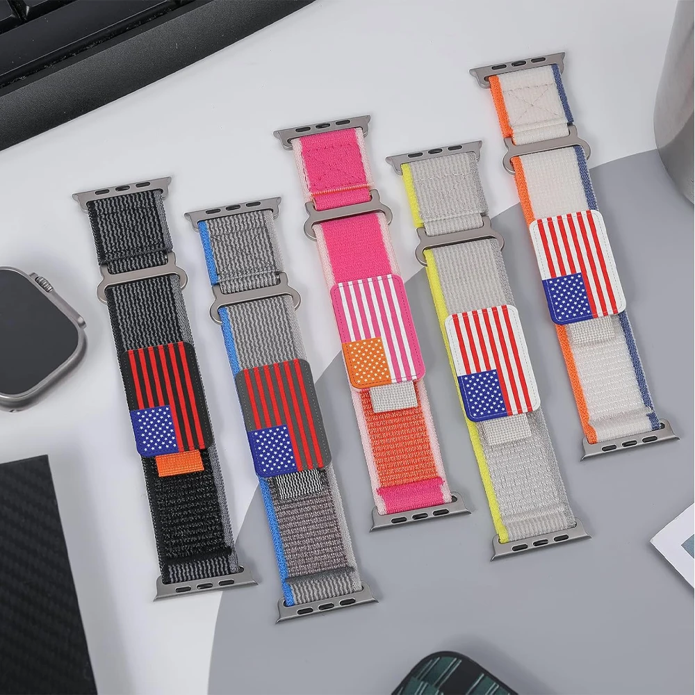 for apple watch Ultra 2 straps 49mm 44mm 45mm 46mm 42mm 41mm 40 mm Trail loop correa bracelet iWatch Series 9 10 8 7 6 5 4 SE