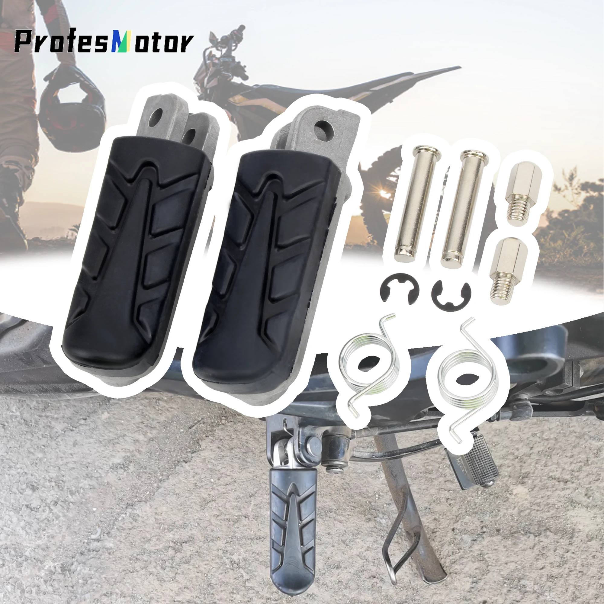 

Front Footrests Foot Pegs For Honda CBR500 600 CBR 500R For Varadero XL 1000 V1 V2 V3 V4 V5 Motorcycle Motocross Accesorios