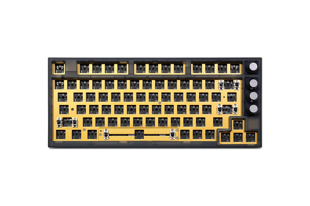 Imagem -03 - Kit de Teclado Mecânico Programável Personalizado Gk75 Junta Hot Swappable Suporte Split Keybar Rgb Switch Leds Software tipo c 75
