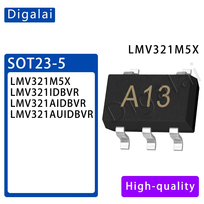 

100%NewOriginal LMV321M5X/IDBVR/AIDBVR/AUIDBVR Single Op Amp SOT-23-5 RRO 2.7-5.5V Low Power 1MHz Industrial/Automotive In Stock