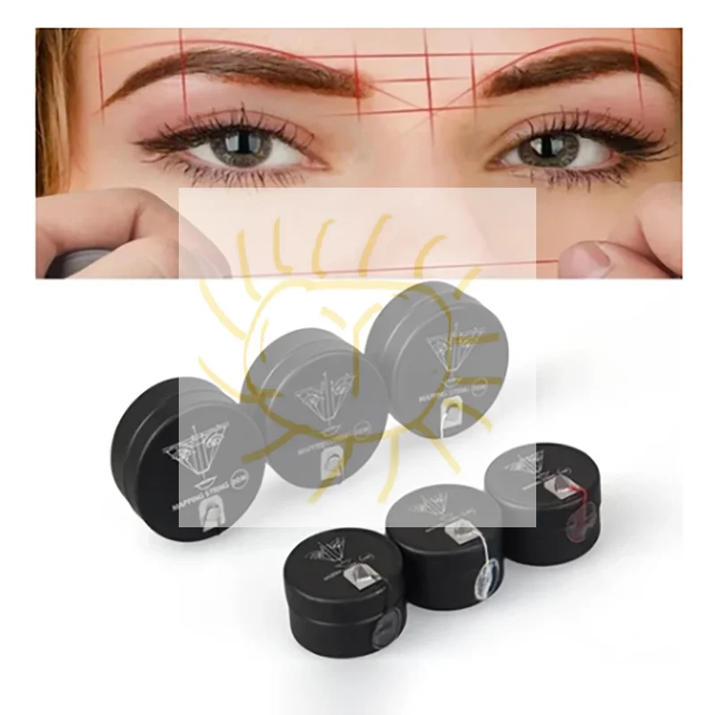 

1pc Mapping String Eyebrow Pre-Inked Thread Position Line Mapping Brows Marker Line Multicolour Makeup Tattoo Dyeing Tool