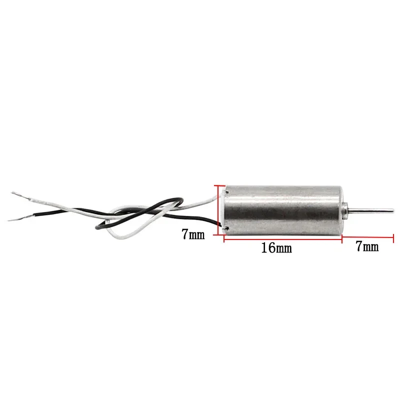 High Speed Hollow Cup Motor for 716 Quadcopter, 3.7V Micro Drone RC Motor, Shaft Diameter 0.8mm  10pcs