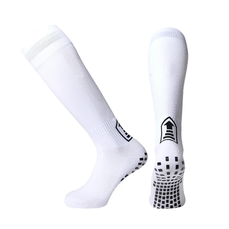 High Quality Football Accessories Black White Soccer Socks For Men Teenages Kids Over The Calf Baseball Rugby Athletic Sock