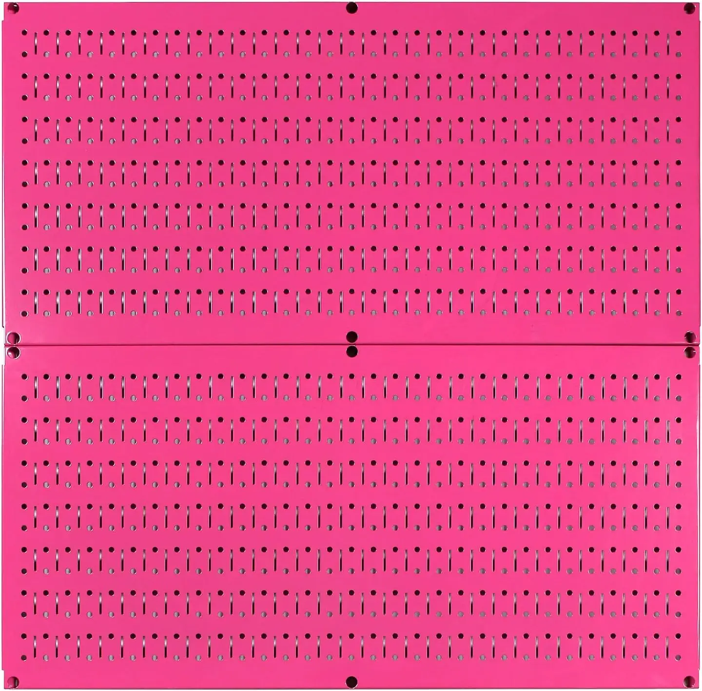 Wall Control Pegboard Rack Horizontal Metal Pegboard Garage Tool Storage Pack - Two 32-Inch Wide x 16-Inch Tall  (Pink)