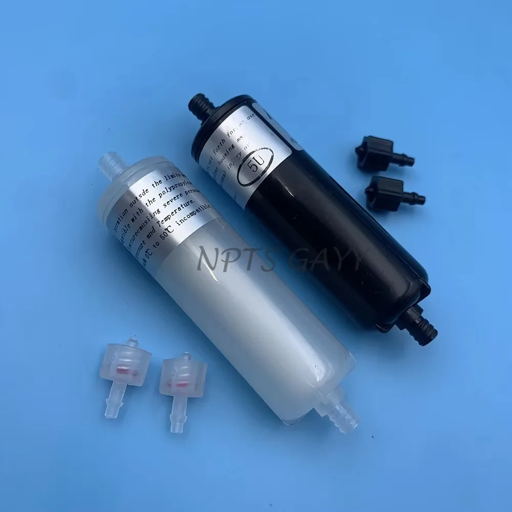 8PCS Bulk Ink System 80mm 5 Micron Capsule Ink Filter UV Ink Filter Cylindrical For Flora Crystaljet Infiniti Printer Plotter