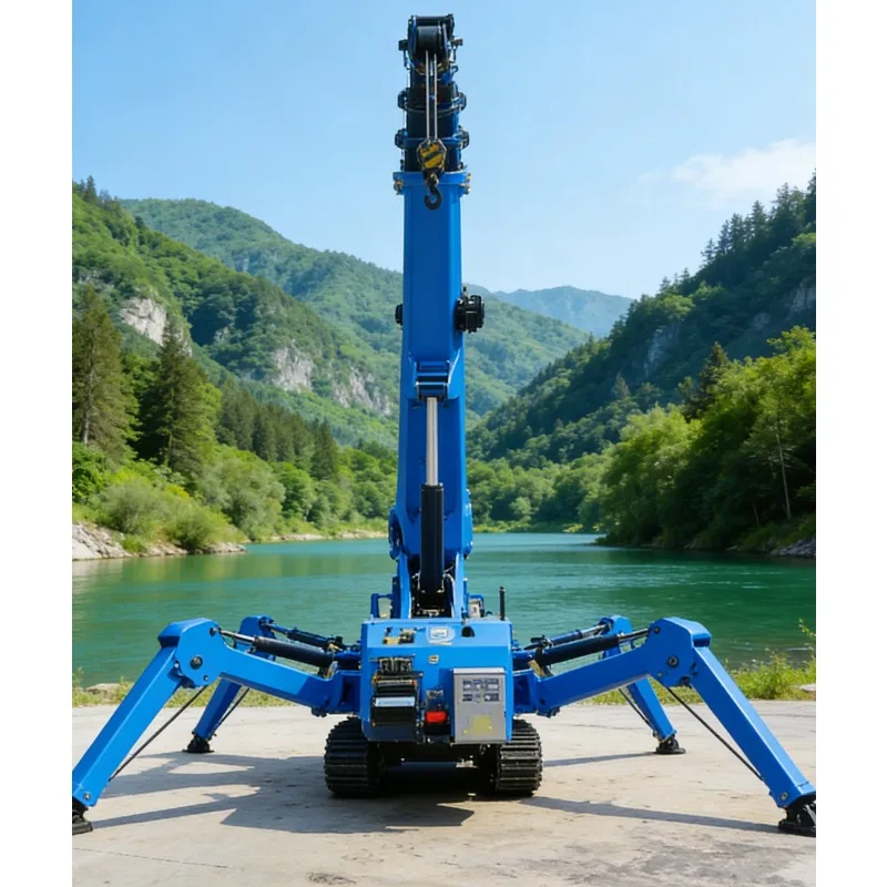 Customized Rubber Track Crawler Crane 3 Ton Non-Marking Tracks Floor Protection Variable Outrigger