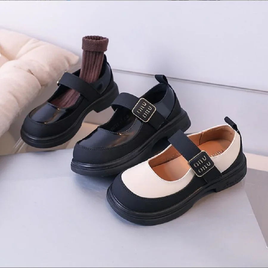 Children's Shoes 2024 Autumn New Korean Brand Same Girls' Academy Style Leather Shoes Single Shoe Princess Shoes 26-37