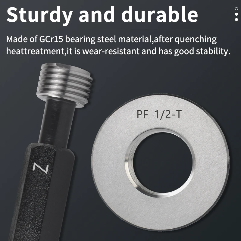 UFS TAP 1PCS/SET PF Taper  Pipe Thread Plug/Ring Gauge Measure Tool PF 1/16 1/8 1/2 3/4 1''-- 1''1/8 1''1/4 1''1/2 1''3/4 2''--