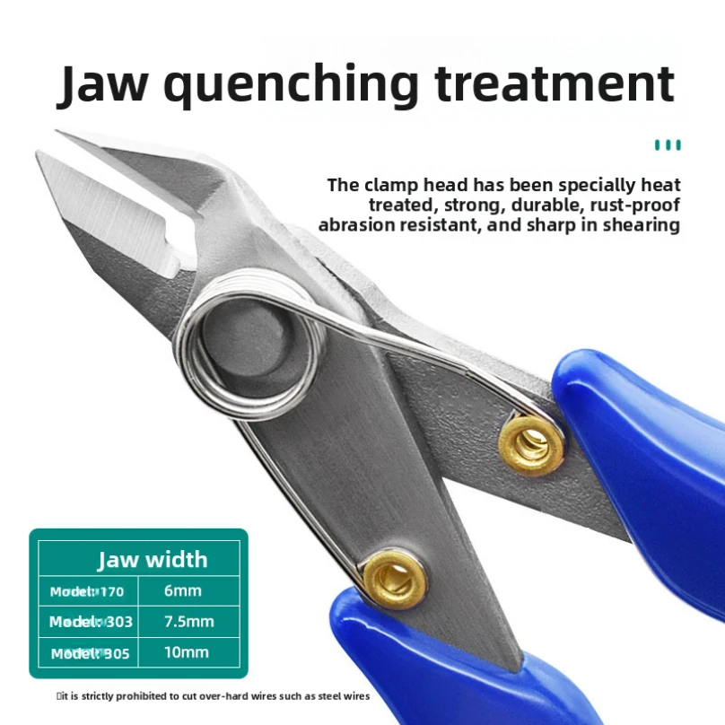XMSJ  Diagonal Pliers High Hardness and Precision Electronic Wire Cutting Nipper Phone Repair Cable Cutter 2025 new