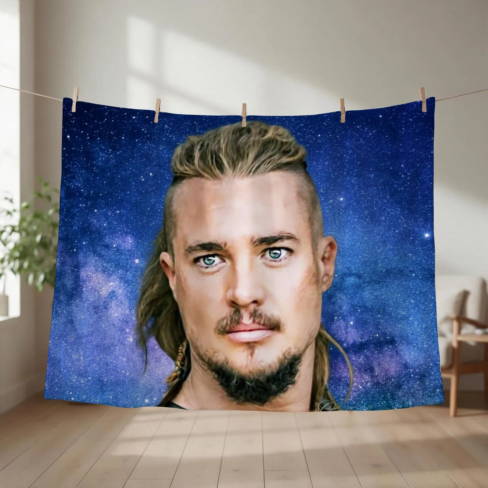 Uhtred Of Bebbanburg, The Last Kingdom, ORIGINAL Willow Days Throw Blanket Hairy Multi-Purpose Plaid on the sofa Blankets