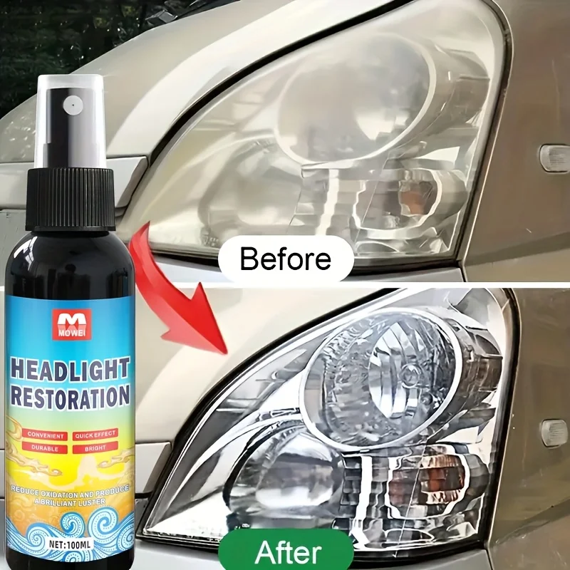 مجموعة ترميم المصابيح الأمامية - حل إصلاح المصابيح الأمامية الشفاف والرائعة للوقاية من الاصفرار والأكسدة #4