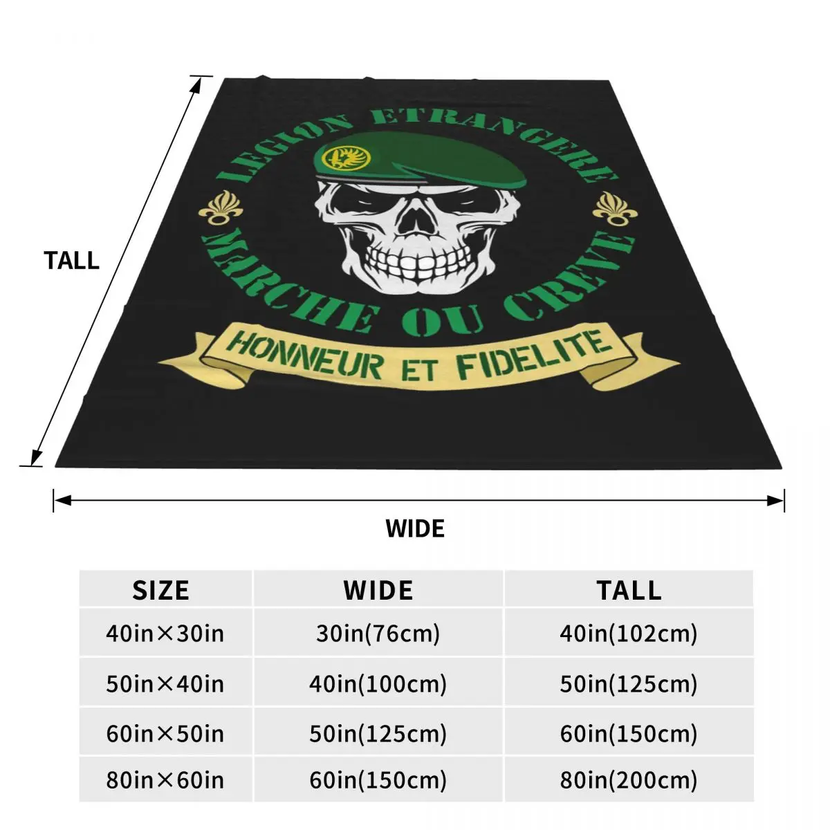 Legion Etrangere Foreign Blankets Soft Warm Flannel Throw Blanket Bedspread for Bed Travel Home Sofa