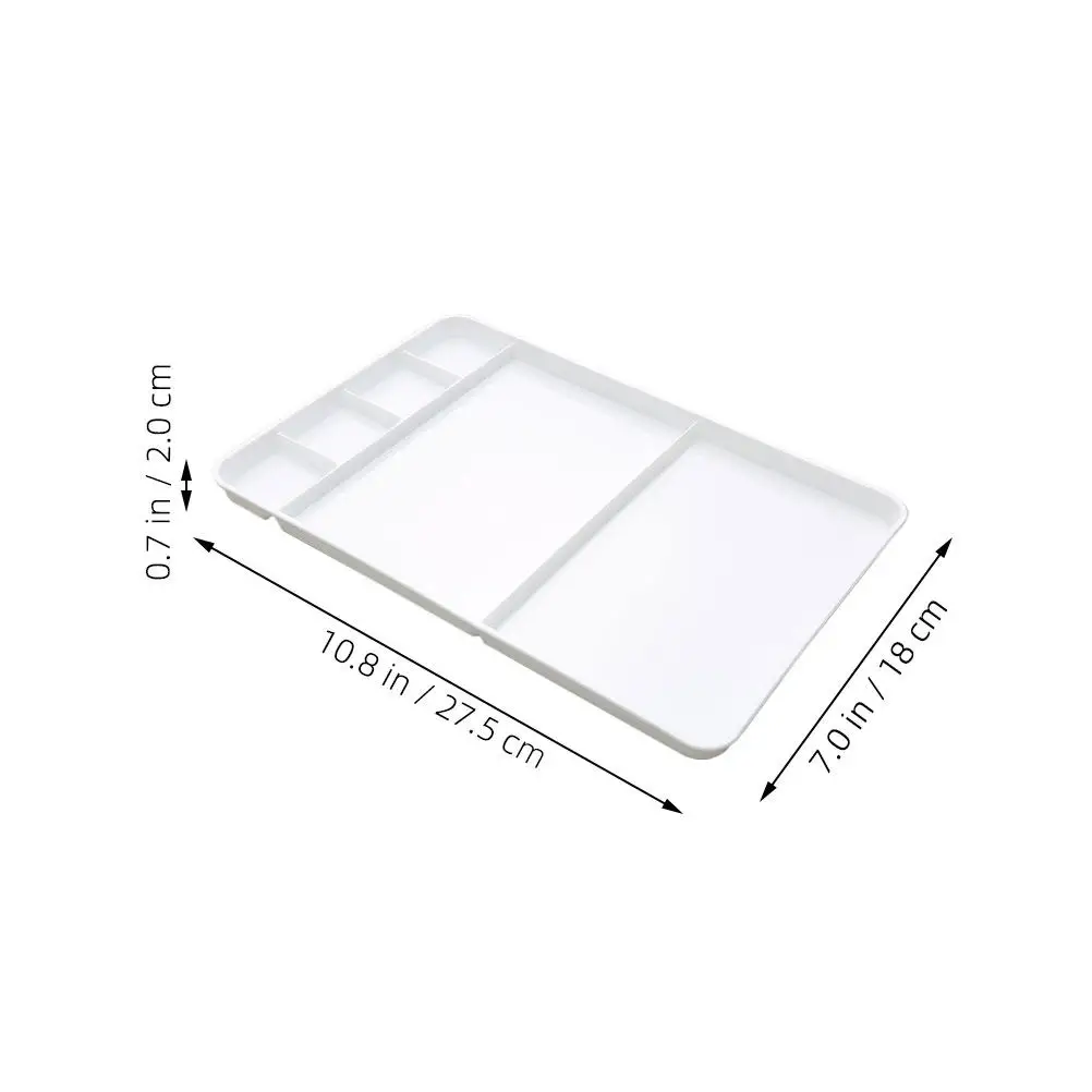 Multi-Grid Paint Palette PP Material Plastic Watercolor Mixer Convenient Painting Mixing Tray Artist Pigment Mixing Plate