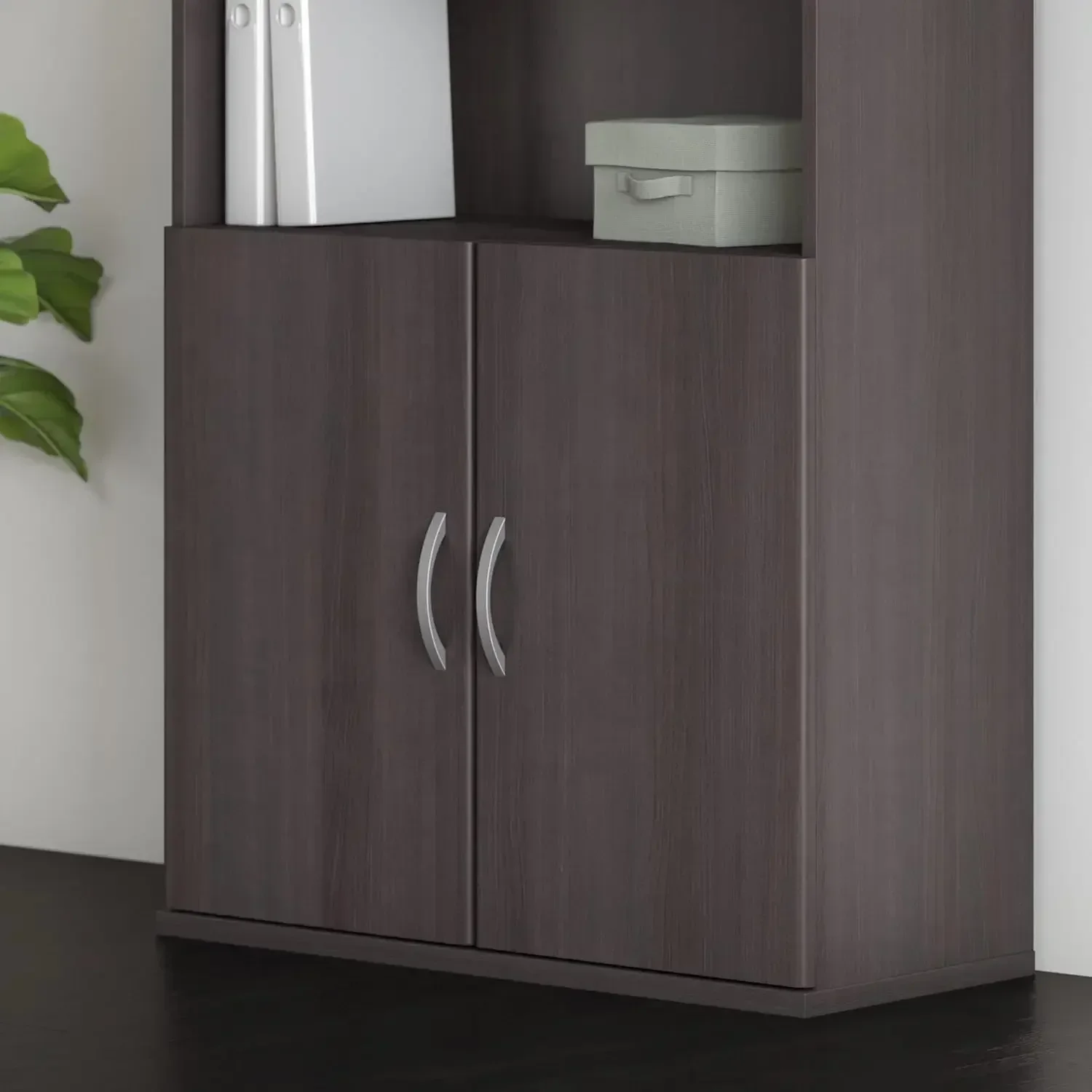 

Studio C Bookcase Door Kit in Storm Gray, Bookshelf Cabinet for Home or Professional Office