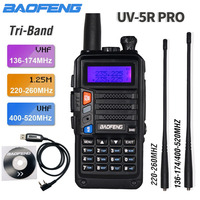 UV-5R PRO Baofeng Walkie Talkie 8W 2800mAh Tri-Band 128 Channels Support USB Charging Long Range Radios Transceiver UV5R Pro