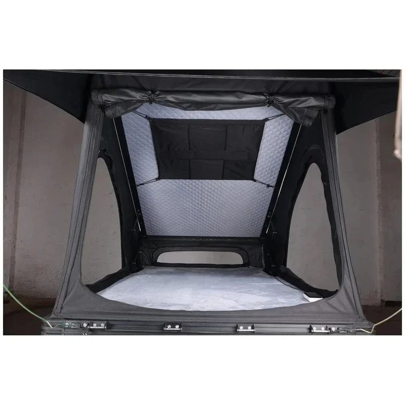 High Quality 4 Sides Pop-Up Window Hard Shell Roof Top Tent Automatic Quick Open Waterproof Overland Camping Supplies