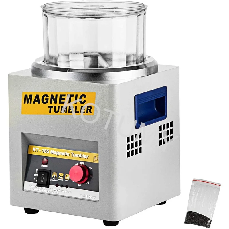 Magnetic Tumbler Jewelry Polisher Mini Metal Finisher Finishing Machine AC 110V/220V Gold Precision Parts Polisher