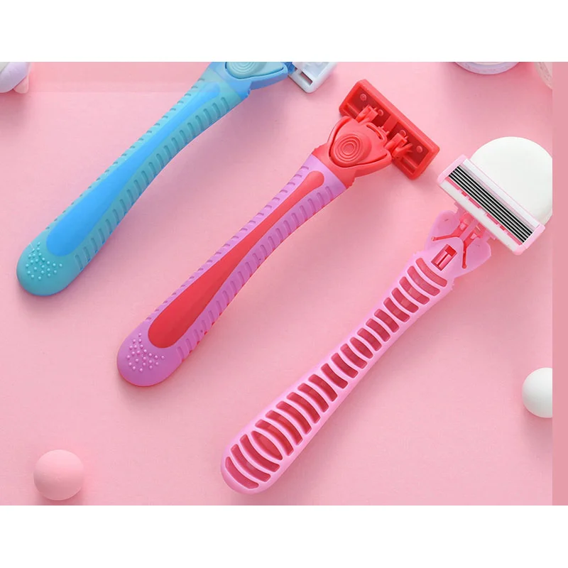 ​​1Handle+18Blade Women's Manual Safety Razor 6Layer Stainless Steel Shaving/Hair Removal Blade Replaceable blade​