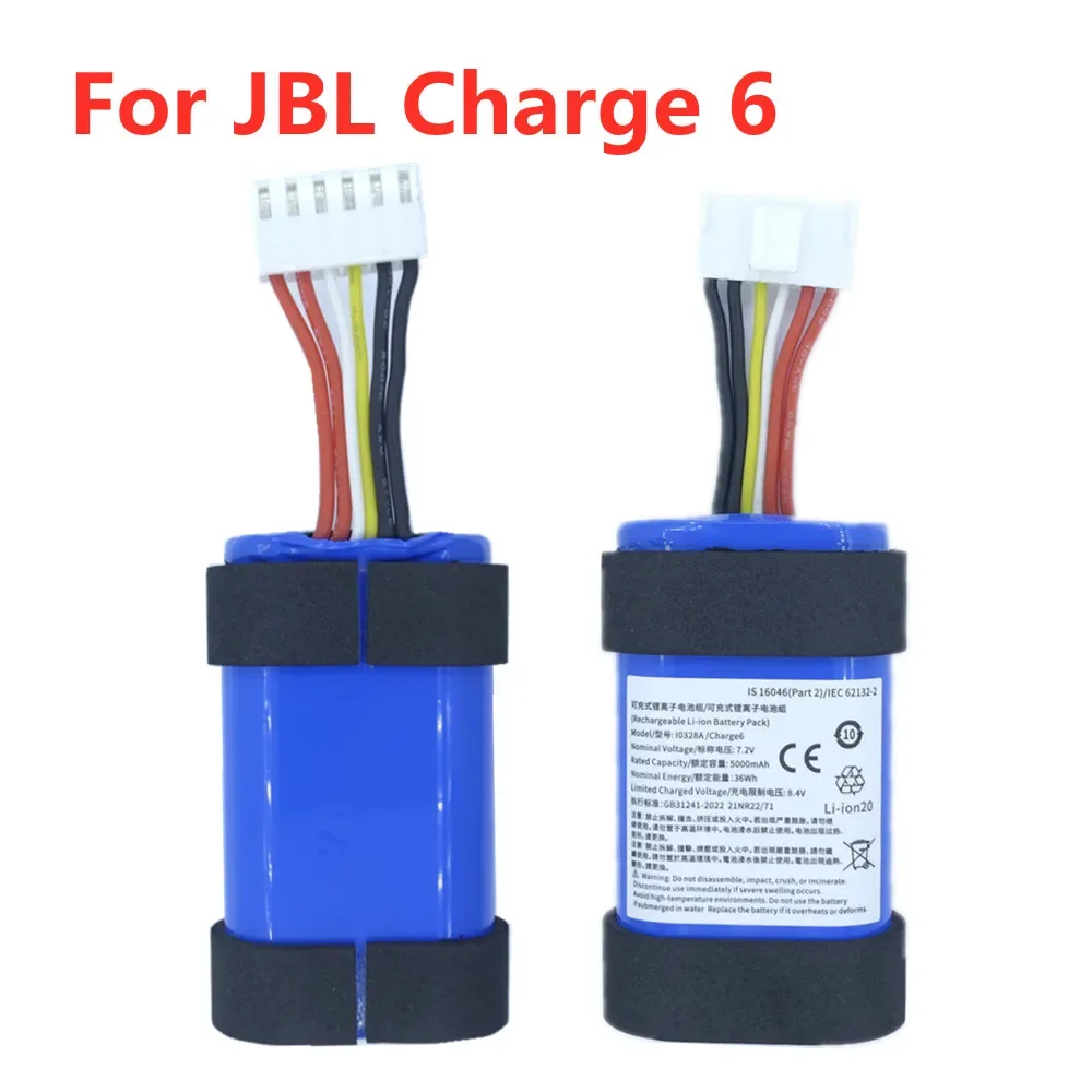 

I0328A 5000 мАч аккумулятор динамика для JBL Charge 6 charge6 5000 мАч аккумуляторы на складе быстрая доставка