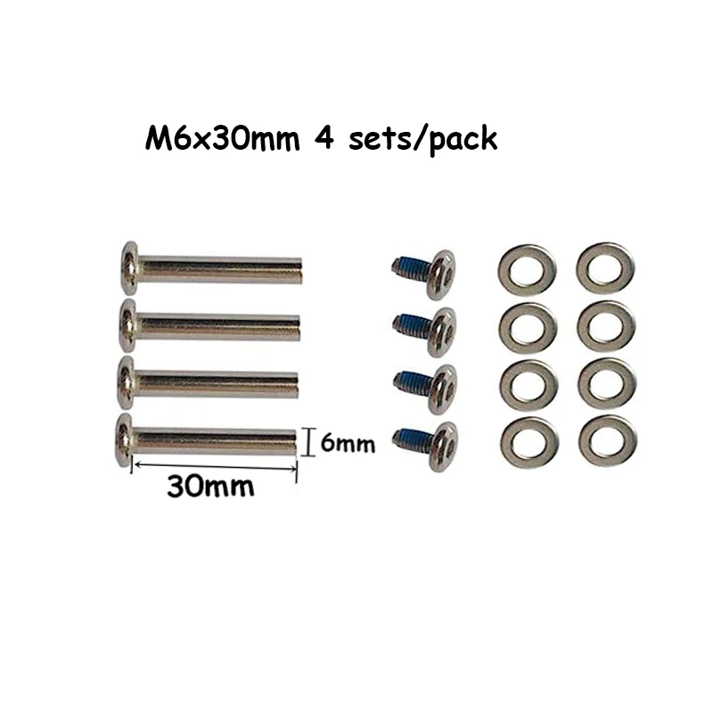 4 Sätze Gepäckzubehör, Gepäckschrauben aus Edelstahl, Radbolzen und 5 L-förmige Schraubenschlüssel 4,0 mm – Detail 2