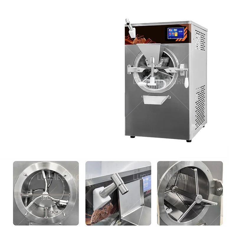 Voor Machine Sundae Ijs Bevroren Yoghurt Maker Aanrecht 2 + 1 Gemengde Smaken Soft Serve Ijs Machine