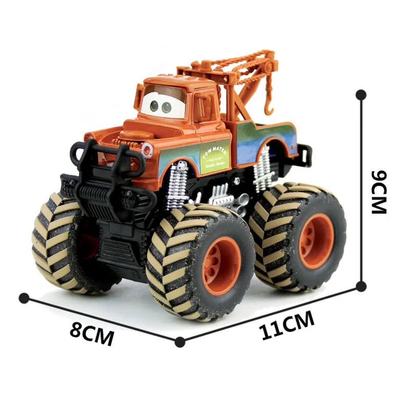 2025 Large Wheel Pixar Cars Toy Lightening McQueen Jackson Storm Mater Inertial Force Car Model Toy For Kid Birthday Gift