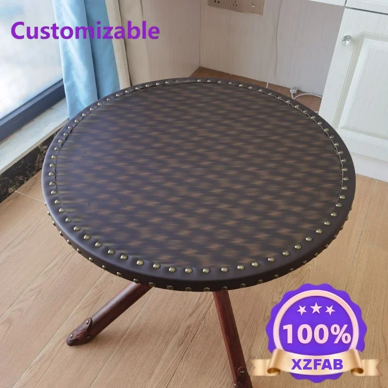 Factory Direct 2026 New Outdoor Round Table Leisure Balcony Solid Wood Low Retro Small