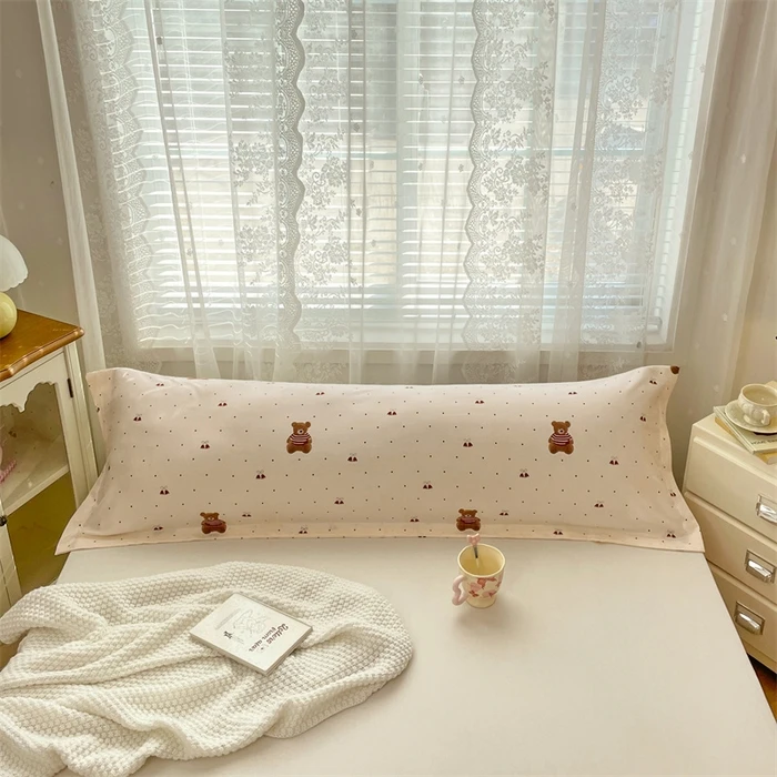 1PC Soft Pillowcase 48x120 Pillow Cover Printed Pillowslip Rectangle Cushion Covers Funda Almohada