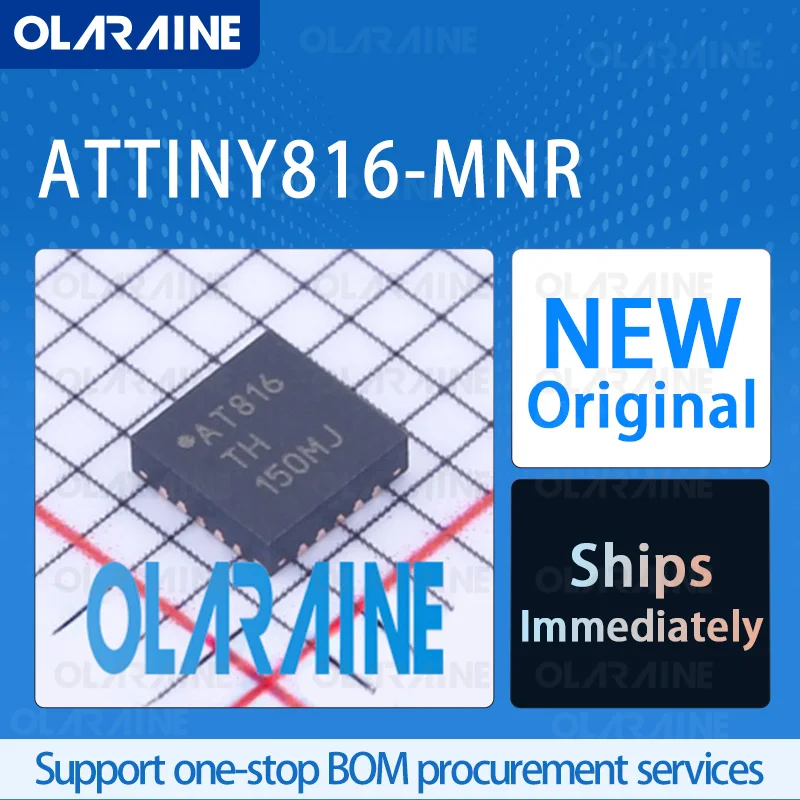 

5/10/100Pcs ATTINY816-MNR VQFN-20 original ic chip 8-bit microcontroller RoHS Core AVR Program memory 8 kB Voltage 5.5 V
