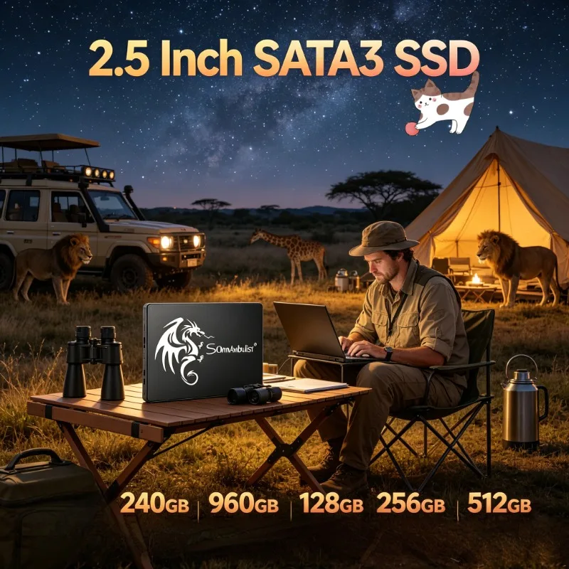 

2026 Hot Sale Select SomnAmbulist 2.5" SATA3 SSD 128GB-1TB Swift Fast Hard Drive Universal for Laptop
