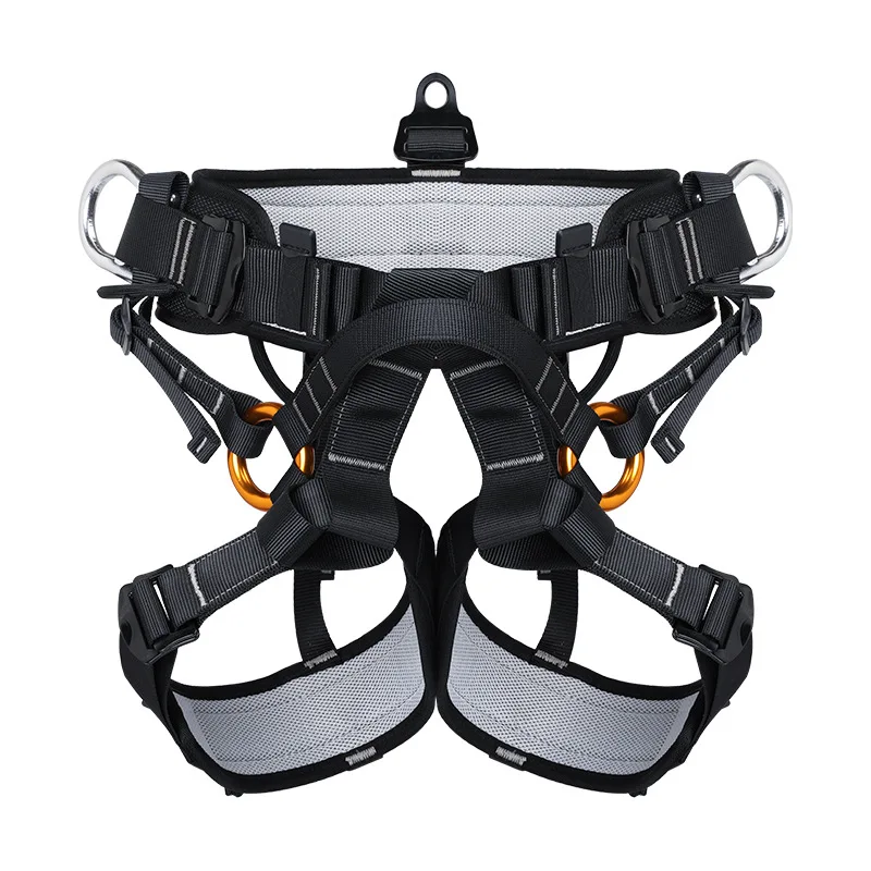 Outdoor High-Altitude Climbing Work Waist Leg Protection Belt Half-Body Sitting Downhill Safety Belt Climbing Rescue