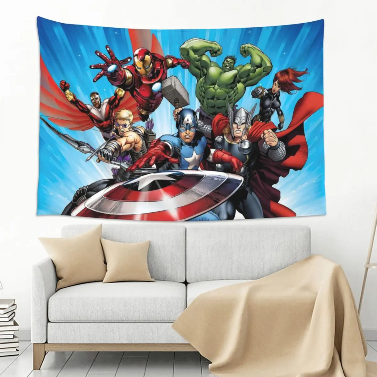 Teen Room MARVEL Super Hero Banner MARVEL Aesthetic Tapiz Gift Decor Wall