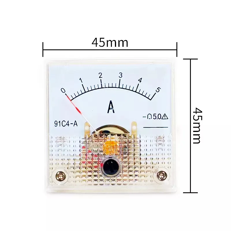 DC Amperemeter 91C4 Amperemeter 1/2/3/5/10/20/30/50/100/200 A V Voltmeter Analog Panel Meter Mechanischer Zeiger 91C4 Amperemeter – Detail 5