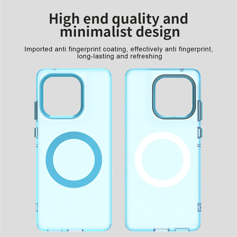 Custodia magnetica opaca per telefono per Motorola Edge 60 Fusion Custodia per Magsafe Carica wireless per Moto Edge 60 Fusion чехол Funda Cover