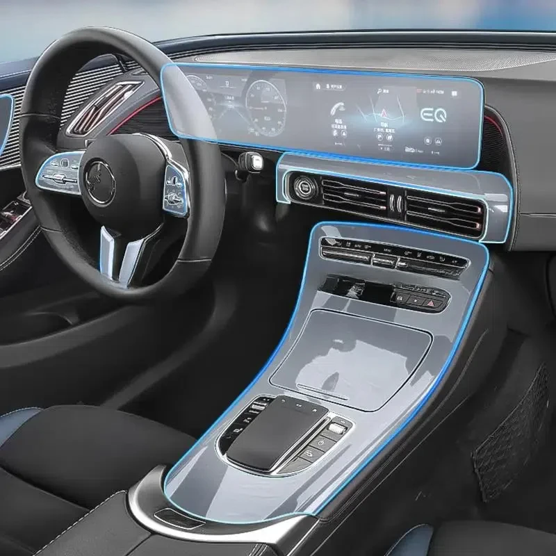 

TPU protective Film for Mercedes Benz EQC Eqc350 400 Car Interior Stickers Center Console Air Gear Navigation Dashboard