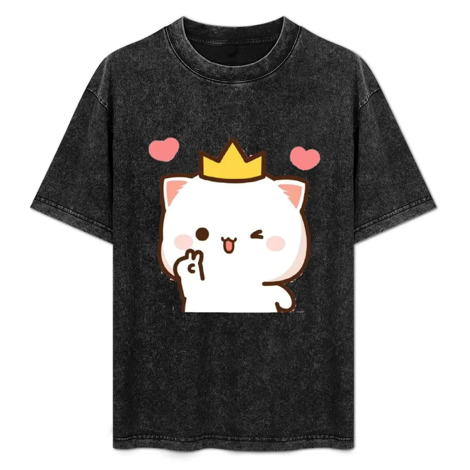 

Peach And Goma Plush T-Shirt blue archive Funny t-shirts quick-drying T-shirts oversize shirts men graphic