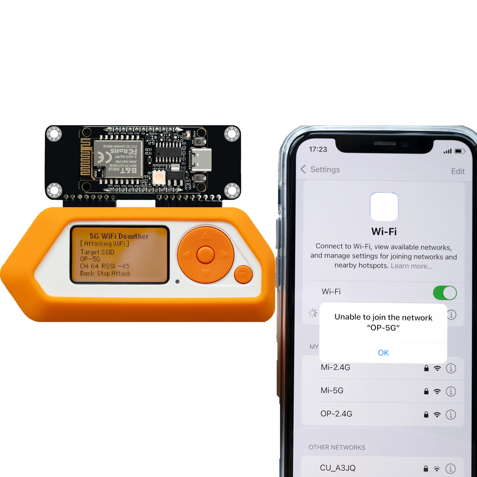 وحدة WiFi 5G لـ Flipper Zero، ملحق مرفق مع تشفير WPA2، سهل التكامل، يدعم البرامج الثابتة الزخرفية فقط #4