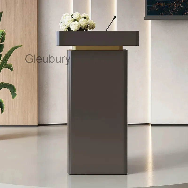 Light Luxury Retro Reception Desks Speech Consultation Meeting Reception Desks Shop Metal Office Furniture Военное ДелоZY40JDT