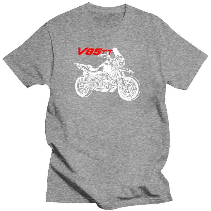 2022  Fashion T-Shirt Moto Cotton Guzzi V85Tt V 85 Tt Motorcycle Tees