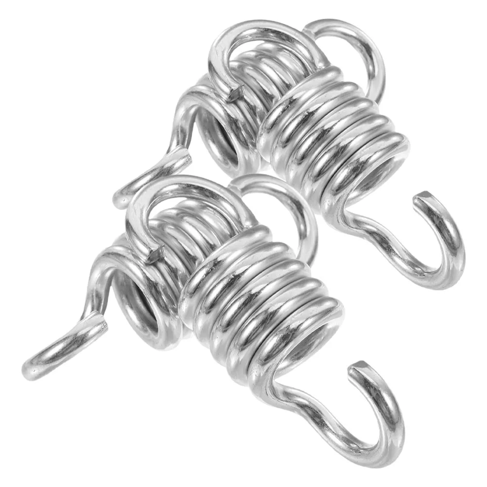 

4Pcs Heavy Duty Suspension Springs Sturdy Hanging Chair Porch Swing Punching Bag Extension Hooks Weather Resistant